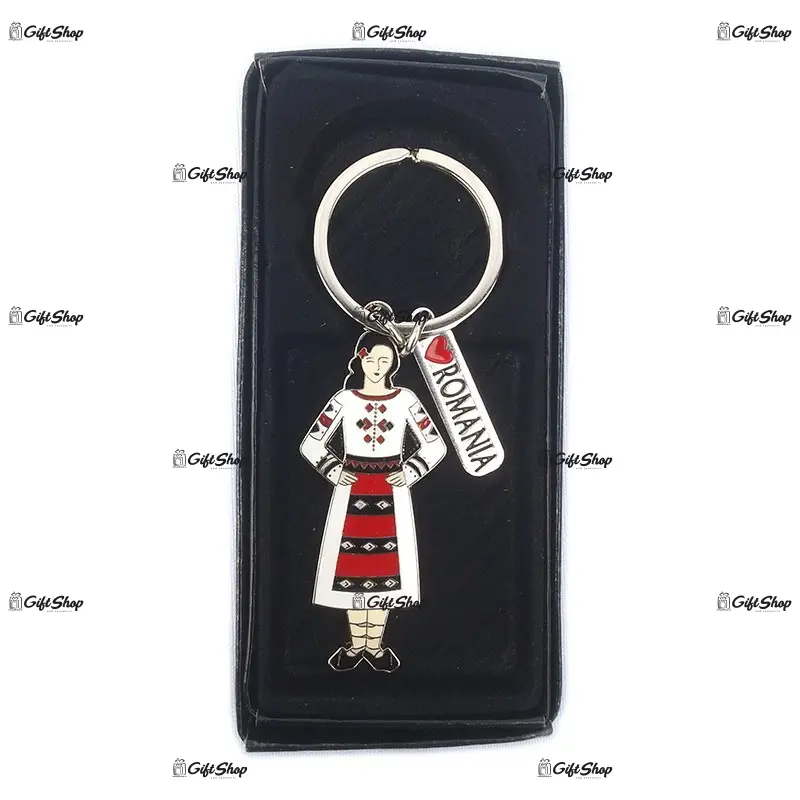 Tarancuta, port popular, romania, breloc din metal